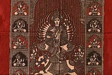 Sacred Cloth Of The Goddess ~ Mata ni Pachedi Painting - Vishat Maa