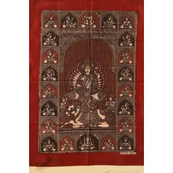 Sacred Cloth Of The Goddess ~ Matani Pachedi Painting - Vishat Maa