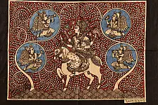 Sacred Cloth Of The Goddess ~ Mata ni Pachedi Painting - Meldi Maa