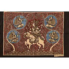 Sacred Cloth Of The Goddess ~ Mata ni Pachedi Painting - Meldi Maa