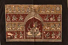 Sacred Cloth Of The Goddess ~ Mata ni Pachedi Painting - Joganimata