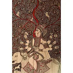 Sacred Cloth Of The Goddess ~ Mata ni Pachedi Painting - Ambika