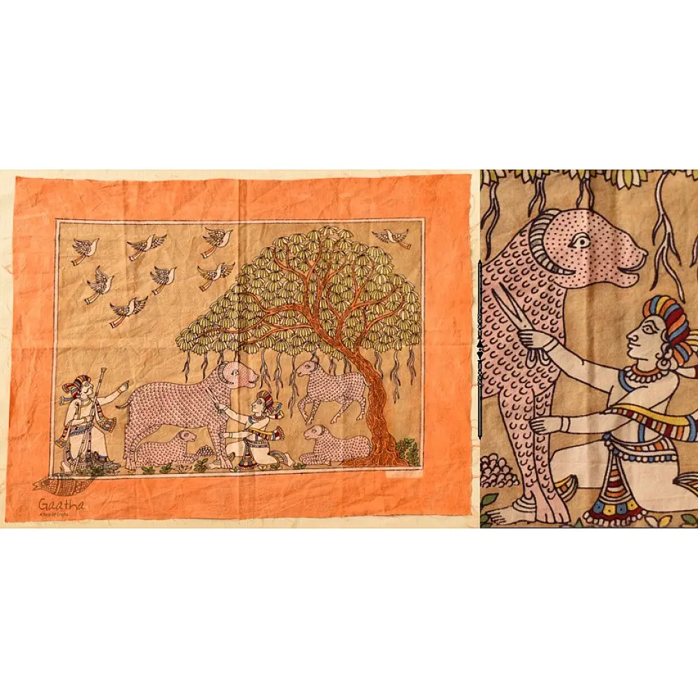 shop online Mata ni Pachedi - A Painting About Shepherd Cutting Wool
