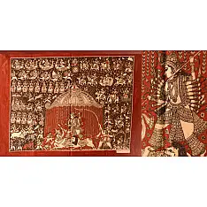 Sacred Cloth Of The Goddess ~ Mata ni Pachedi - Mahisasur Mardini