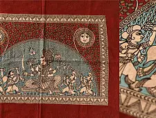 Sacred Cloth Of The Goddess ~ Mata ni Pachedi Painting - Jogani Maata