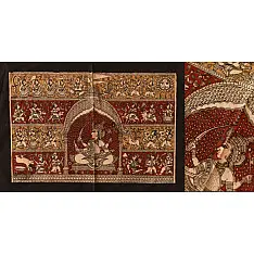 Sacred Cloth Of The Goddess ~ Mata ni Pachedi Painting - Joganimata