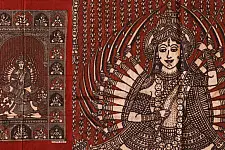 Sacred Cloth Of The Goddess ~ Mata ni Pachedi Painting - Vishat Maa
