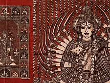 Sacred Cloth Of The Goddess ~ Mata ni Pachedi Painting - Vishat Maa