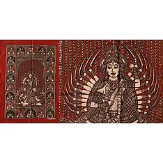 Sacred Cloth Of The Goddess ~ Mata ni Pachedi Painting - Vishat Maa