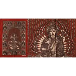 Sacred Cloth Of The Goddess ~ Matani Pachedi Painting - Vishat Maa