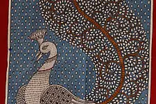 Sacred cloth of the Goddess - Peacock (18" x 20")