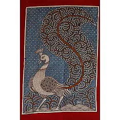 Sacred cloth of the Goddess - Peacock (18" x 20")