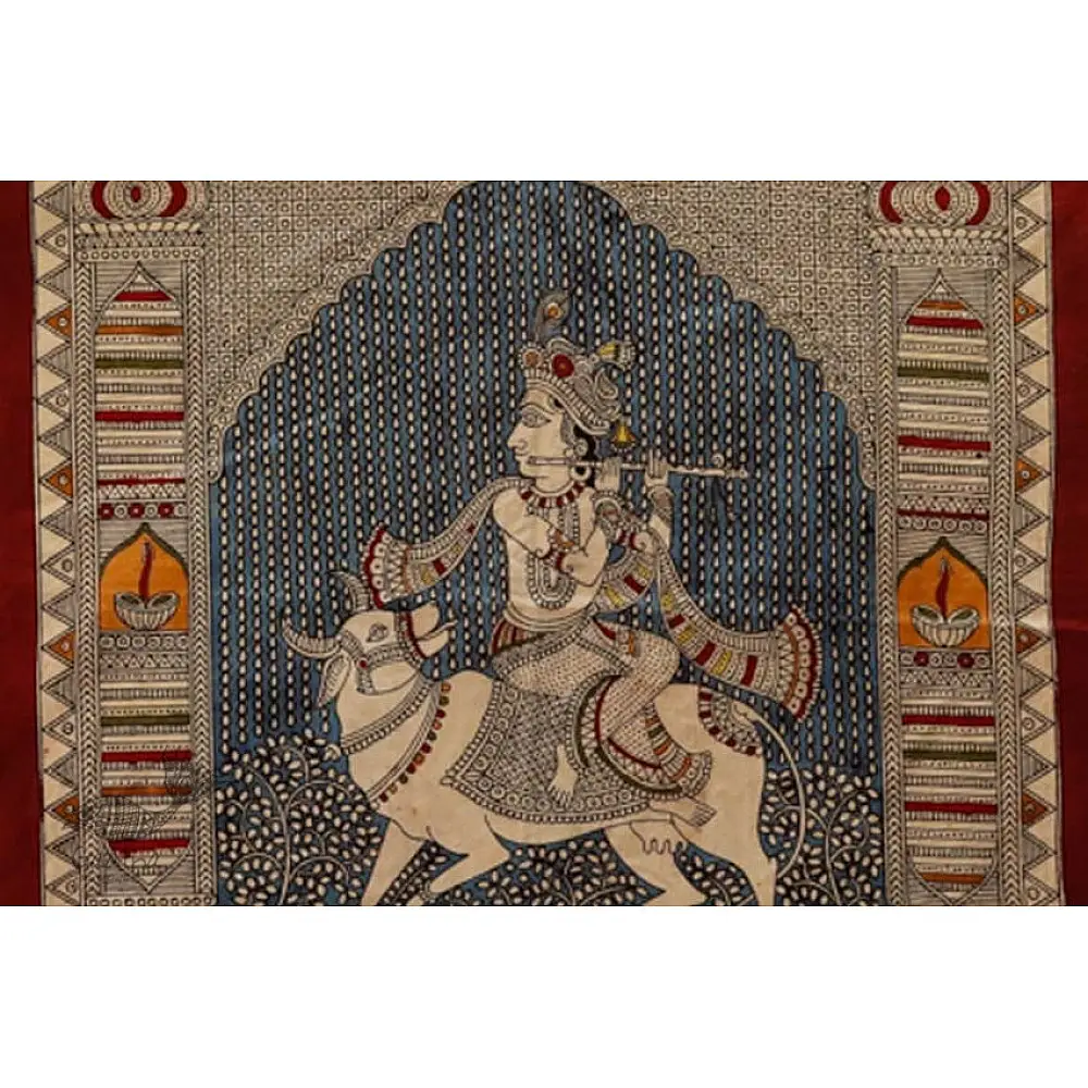 shop online Sacred cloth of the Goddess - Murlidhar (13" x 13")