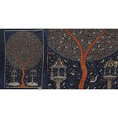 Sacred cloth of the Goddess - Moon Tree (26" x 36")