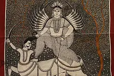 Sacred cloth of the Goddess - Vishat Maa (22" x 22")