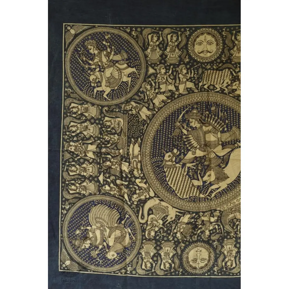 shop online Mata ni Pachedi Painting - Ambika in Blue Background 