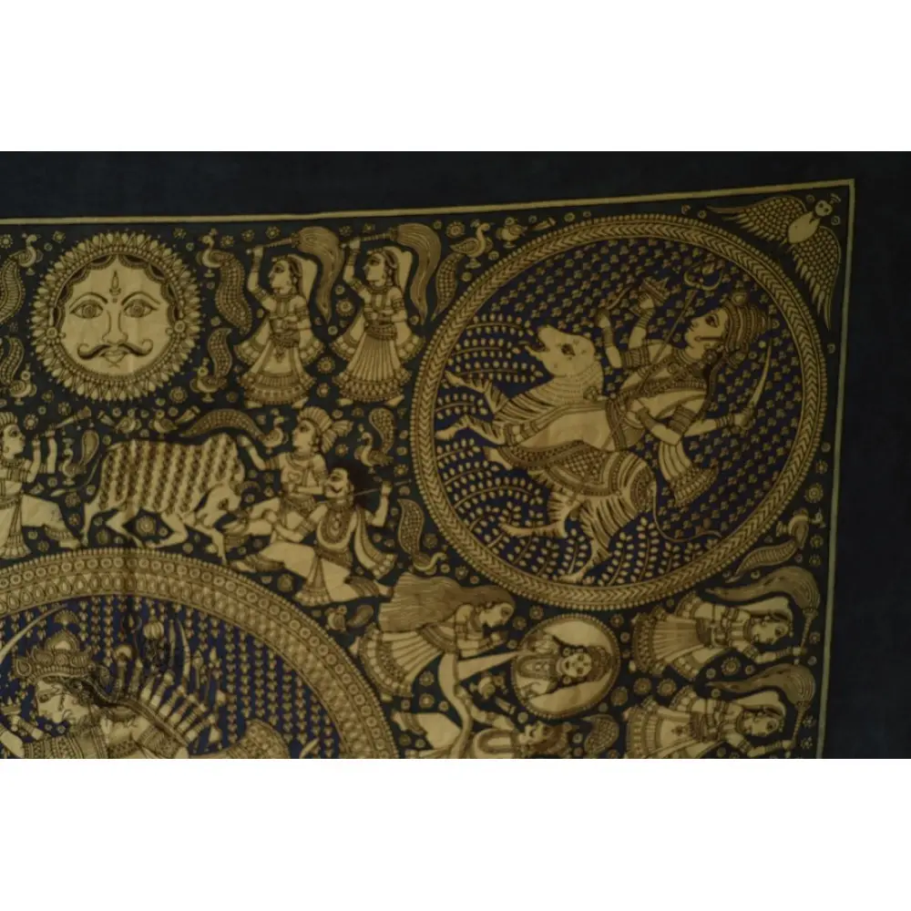 shop online Mata ni Pachedi Painting - Ambika in Blue Background 