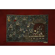 Sacred cloth of the Goddess | Chandraghanta (30" x 22")