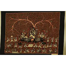 Sacred cloth of the Goddess | Pachhedi Painting of Kali (31" x 24")