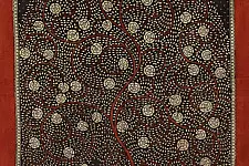 Sacred cloth of the Goddess | Old Village Tree in Mata Ni Pachedi Painting  (22" x 30")