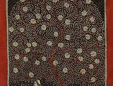 Sacred cloth of the Goddess | Old Village Tree in Mata Ni Pachedi Painting  (22" x 30")
