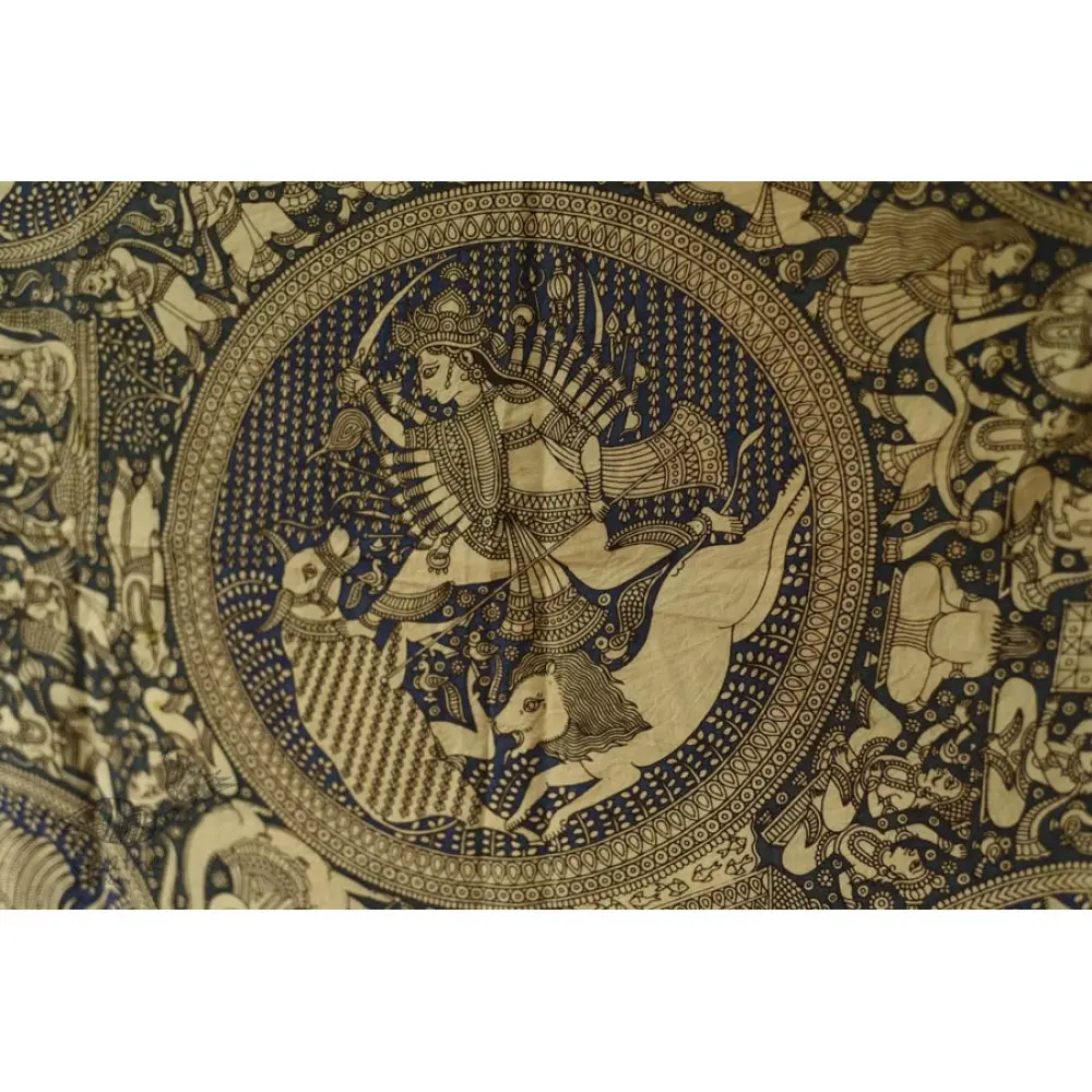 shop online Mata ni Pachedi Painting - Ambika in Blue Background 