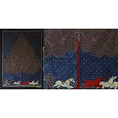 Sacred cloth of the Goddess | Mata ni Pachedi Painting ~ Tree of Life (30" x 42")