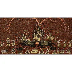 Sacred cloth of the Goddess | Pachhedi Painting of Kali (31" x 24")