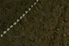 Ada . अदा | Bandhani Tussar Silk Dupatta - Heart Design in Greenish Gray Colour