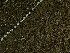 Ada . अदा | Bandhani Tussar Silk Dupatta - Heart Design in Greenish Gray Colour