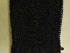 Ada . अदा | Tie and Dye Tussar Silk Black Stole