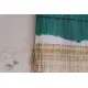 Ada . अदा | Handloom Cotton . Bamboo Silk | Bandhni Stole ( Sea Green ) - 8