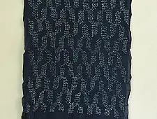 Lahza . लहज़ा | Natural Color - Mul Handloom Cotton - Bandhani Stole - Blue