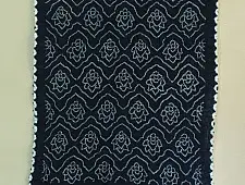 Lahza . लहज़ा | Natural Color Bandhani - Handloom Cotton Stole - Indigo