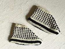 Igloo ~ Hand Knitted - Woolen Socks With Hair Band - Off White