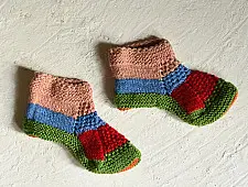 Igloo ~ Hand Knitted - Himalayan Woolen Socks With Hair Band