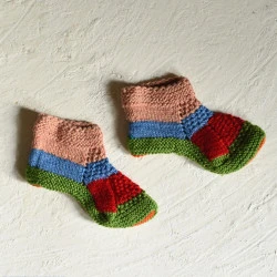 Igloo ~ Hand Knitted - Himalayan Woolen Socks With Hair Band