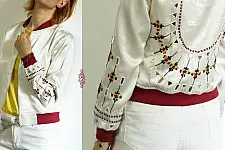 Hand Embroidered Mashru Jacket