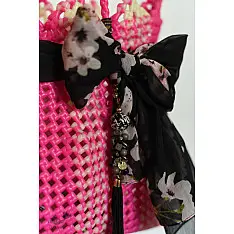 The Blue Lotus | Multipurpose Pink Bag
