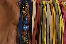 The Blue Lotus | Leather Boho Handbag