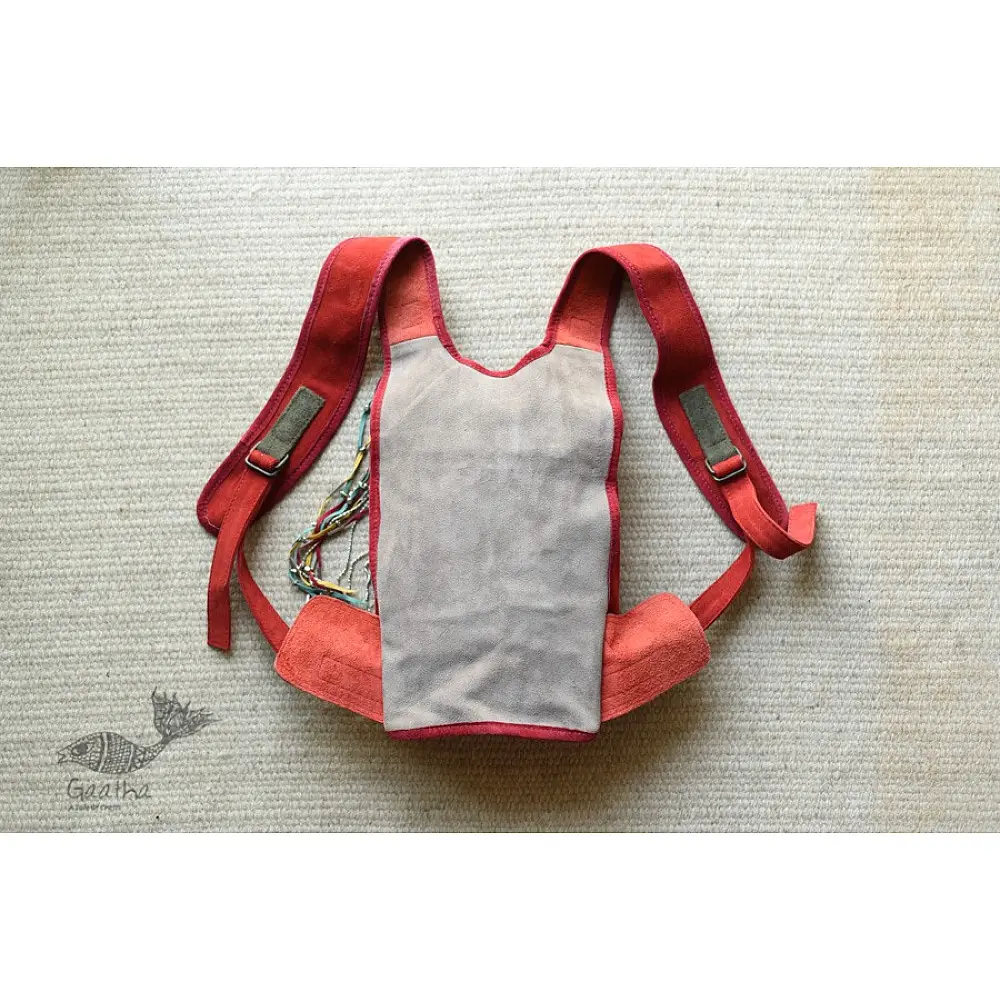 shop Leather & Velvet Hand Bag