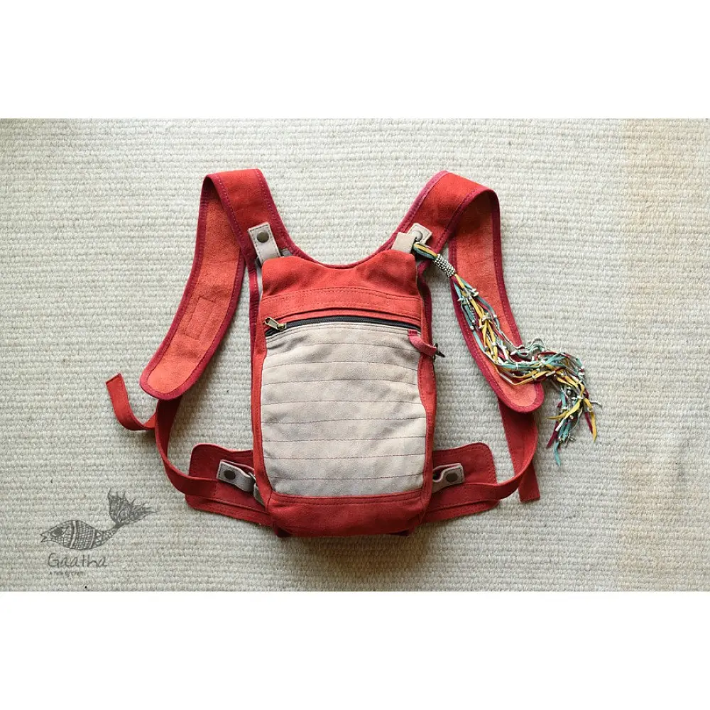 shop Leather & Velvet Hand Bag