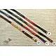 the blue lotus handcrafted slim leather belt four color options royal blue dark brown tan red sleek minimalist casual waist belt gaatha