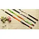 the blue lotus handcrafted slim leather belt four color options tan orange lime green dark brown sleek minimalist casual waist belt gaatha