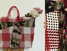 The Blue Lotus | Multipurpose Bag - Red