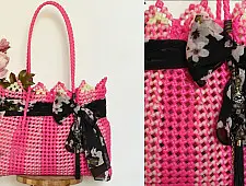 The Blue Lotus | Multipurpose Pink Bag