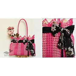 The Blue Lotus | Multipurpose Pink Bag