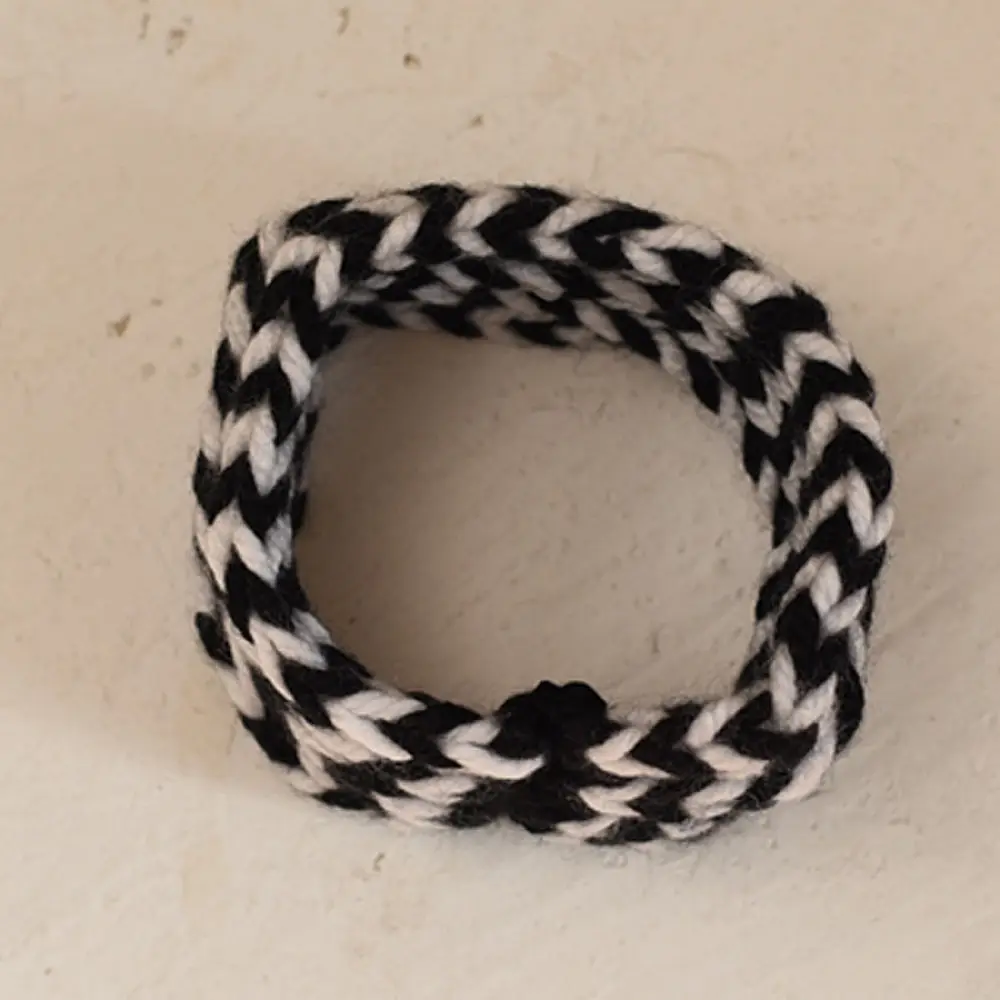 black white hand knitted himalayan woolen socks textured pattern knit hairband winter foot warmers gaatha