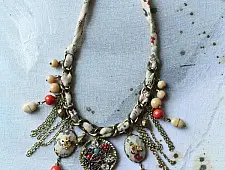 Bohemian Rhapsody | Designer Fabric Necklace 