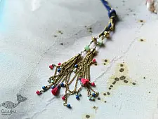 Bohemian Rhapsody | Designer Long Necklace with Chain Tassels